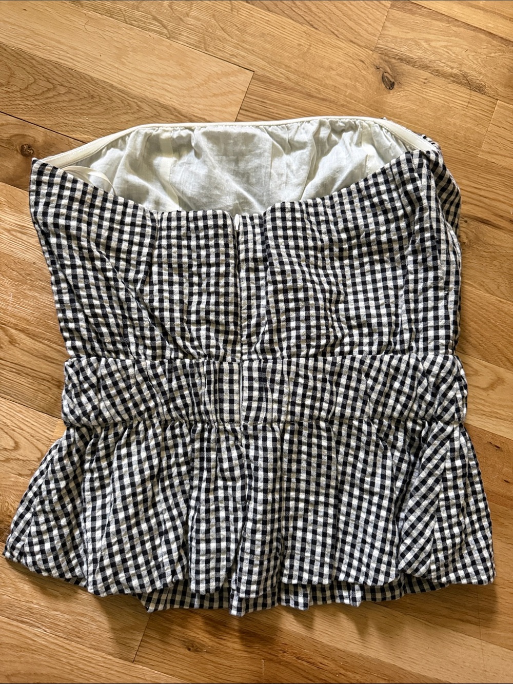 Posse Gingham Top - Black & White - Picture 4 of 4
